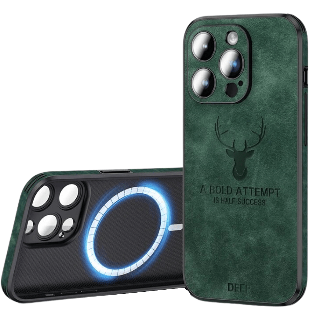 Premium Suede Leather IPhone Case With Shock Absorbing Liner - Nalani - UK Fashion Clothing and Decor