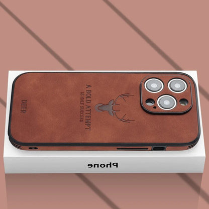 Premium Suede Leather IPhone Case With Shock Absorbing Liner - Nalani - UK Fashion Clothing and Decor