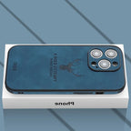 Premium Suede Leather IPhone Case With Shock Absorbing Liner - Nalani - UK Fashion Clothing and Decor