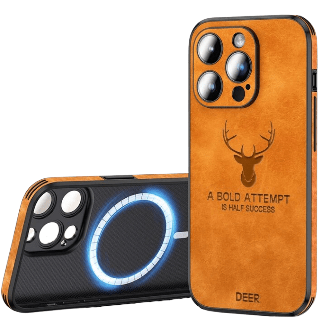 Premium Suede Leather IPhone Case With Shock Absorbing Liner - Nalani - UK Fashion Clothing and Decor