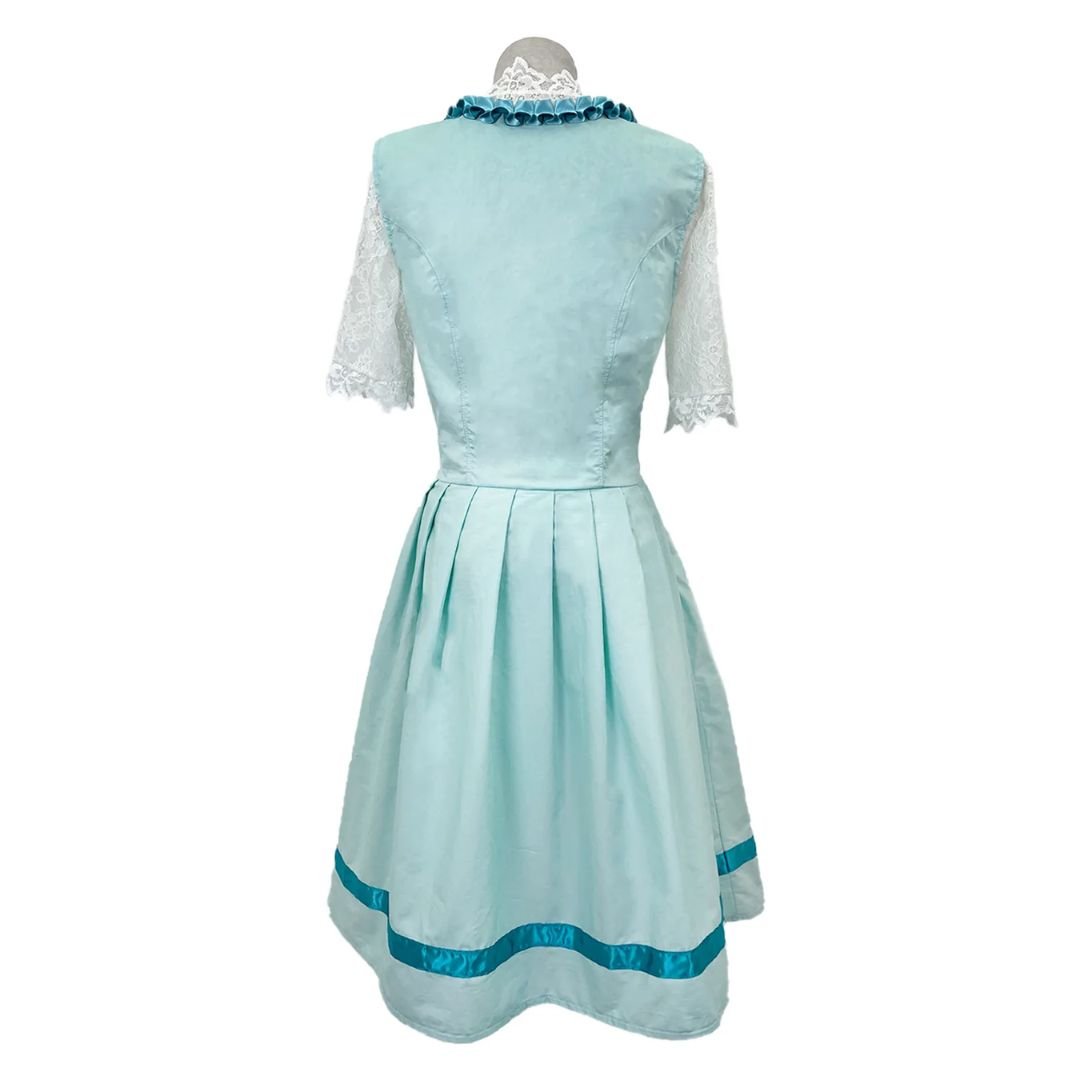 Printed Bavarian Dirndl Dress - Oktoberfest Fancy Dress Costume - Nalani - Fashion Clothing and Decor