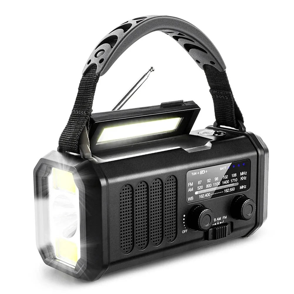 Professional Emergency Radio With Solar Power And Hand Crank Flashlight - Nalani - UK Fashion Clothing and Decor