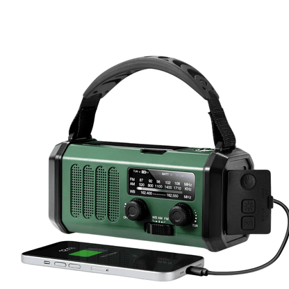 Professional Emergency Radio With Solar Power And Hand Crank Flashlight - Nalani - UK Fashion Clothing and Decor