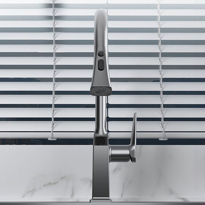 Pull Down Kitchen Faucet With Sprayer And Single Handle - Nalani - UK Fashion Clothing and Decor