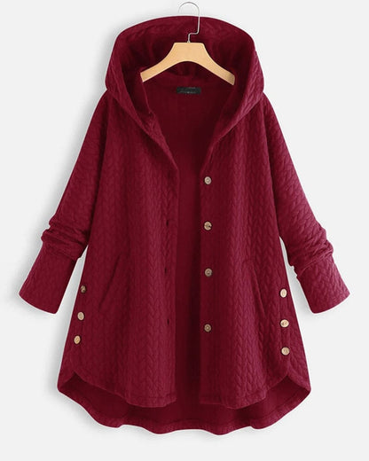 Quilted Hooded Jacket For Women Cozy Casual Outerwear - Nalani - UK Fashion Clothing and Decor