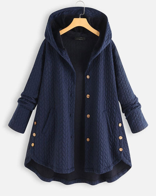 Quilted Hooded Jacket For Women Cozy Casual Outerwear - Nalani - UK Fashion Clothing and Decor