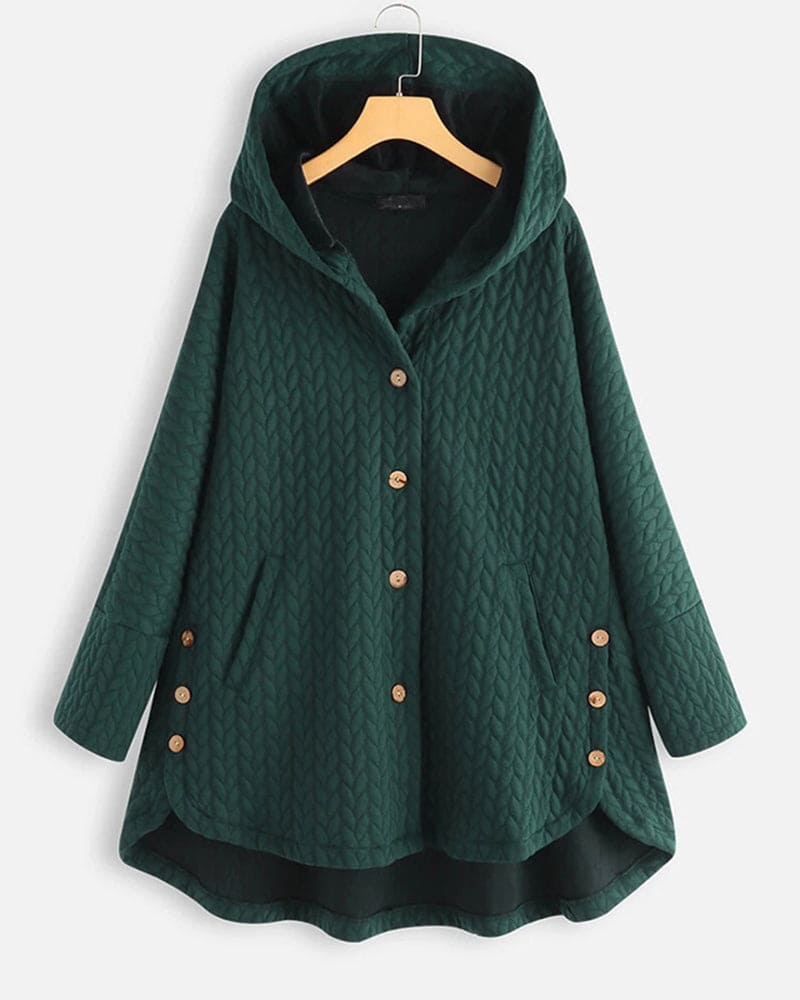 Quilted Hooded Jacket For Women Cozy Casual Outerwear - Nalani - UK Fashion Clothing and Decor