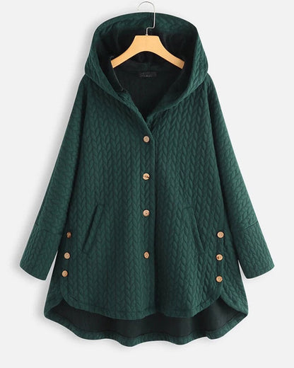 Quilted Hooded Jacket For Women Cozy Casual Outerwear - Nalani - UK Fashion Clothing and Decor