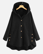 Quilted Hooded Jacket For Women Cozy Casual Outerwear - Nalani - UK Fashion Clothing and Decor