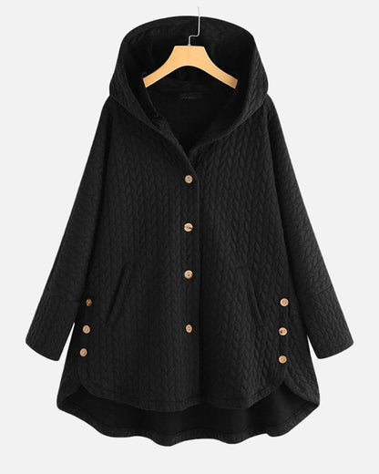 Quilted Hooded Jacket For Women Cozy Casual Outerwear - Nalani - UK Fashion Clothing and Decor