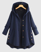 Quilted Hooded Jacket For Women Cozy Casual Outerwear - Nalani - UK Fashion Clothing and Decor