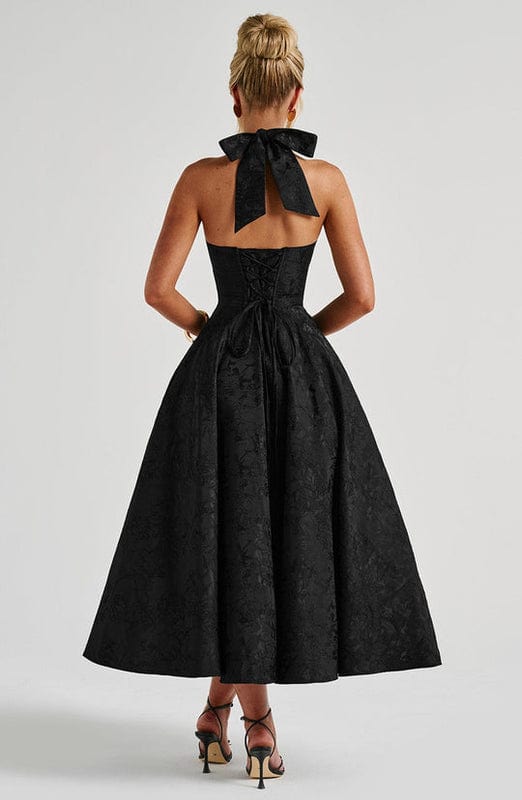 Rafaella – Sleeveless A-Line Midi Dress For Warm Weather - Nalani - Fashion Clothing and Decor
