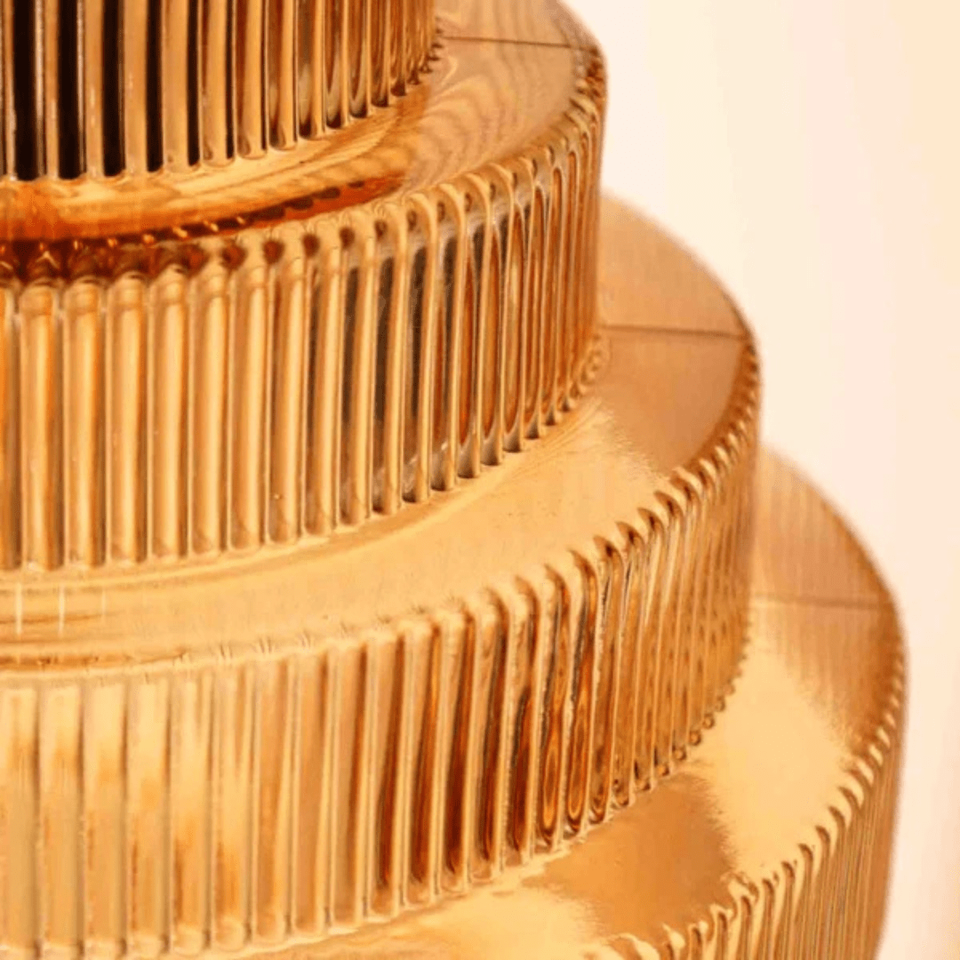 Retro Glass Pendant Light With Brass Finish For Living Room - Nalani - UK Fashion Clothing and Decor