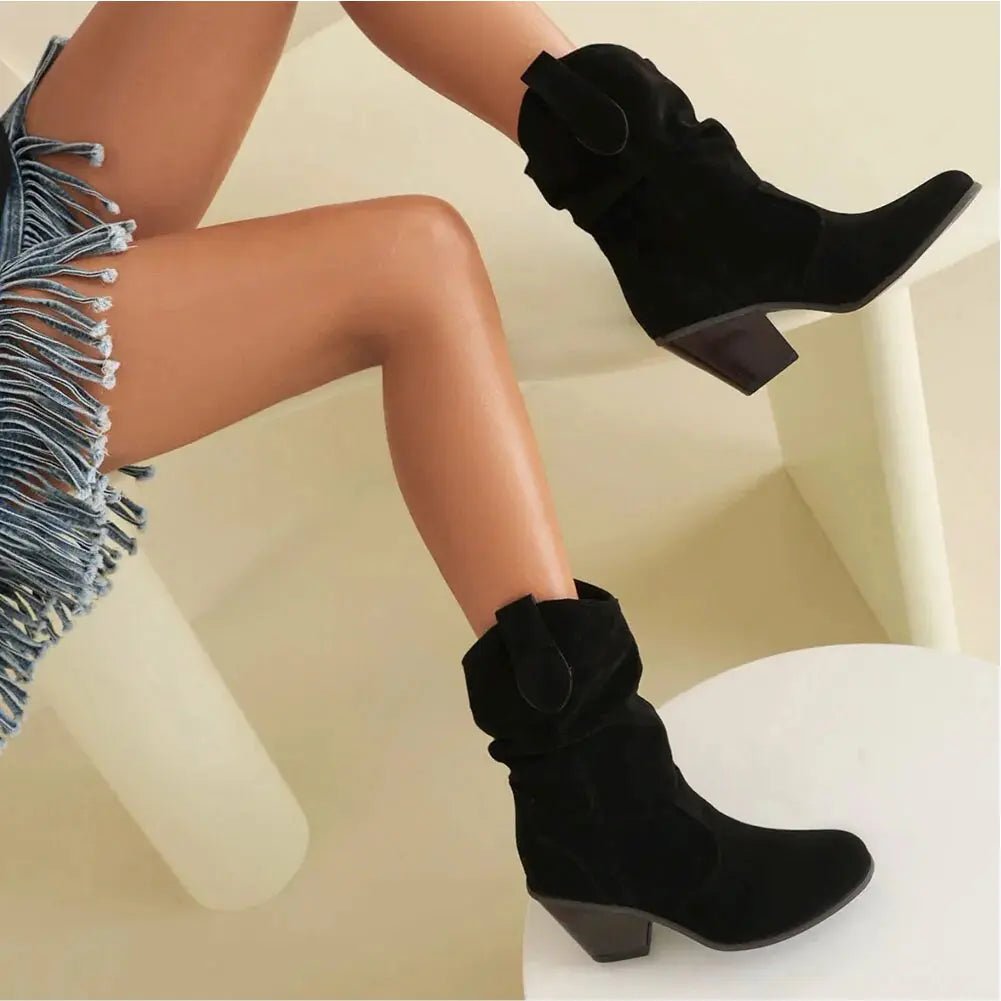 Retro Western Boots for Women Cowboy Style Fashion - Nalani - UK Fashion Clothing and Decor