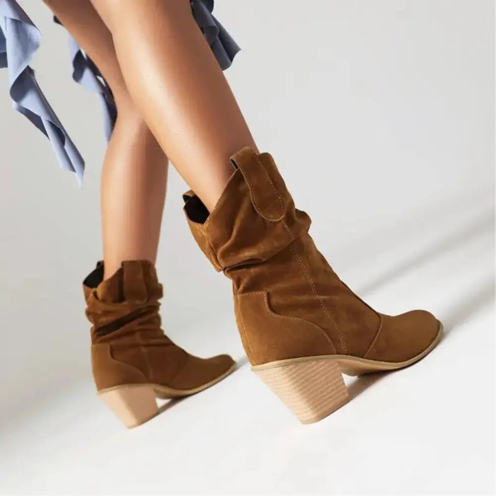Retro Western Boots for Women Cowboy Style Fashion - Nalani - UK Fashion Clothing and Decor