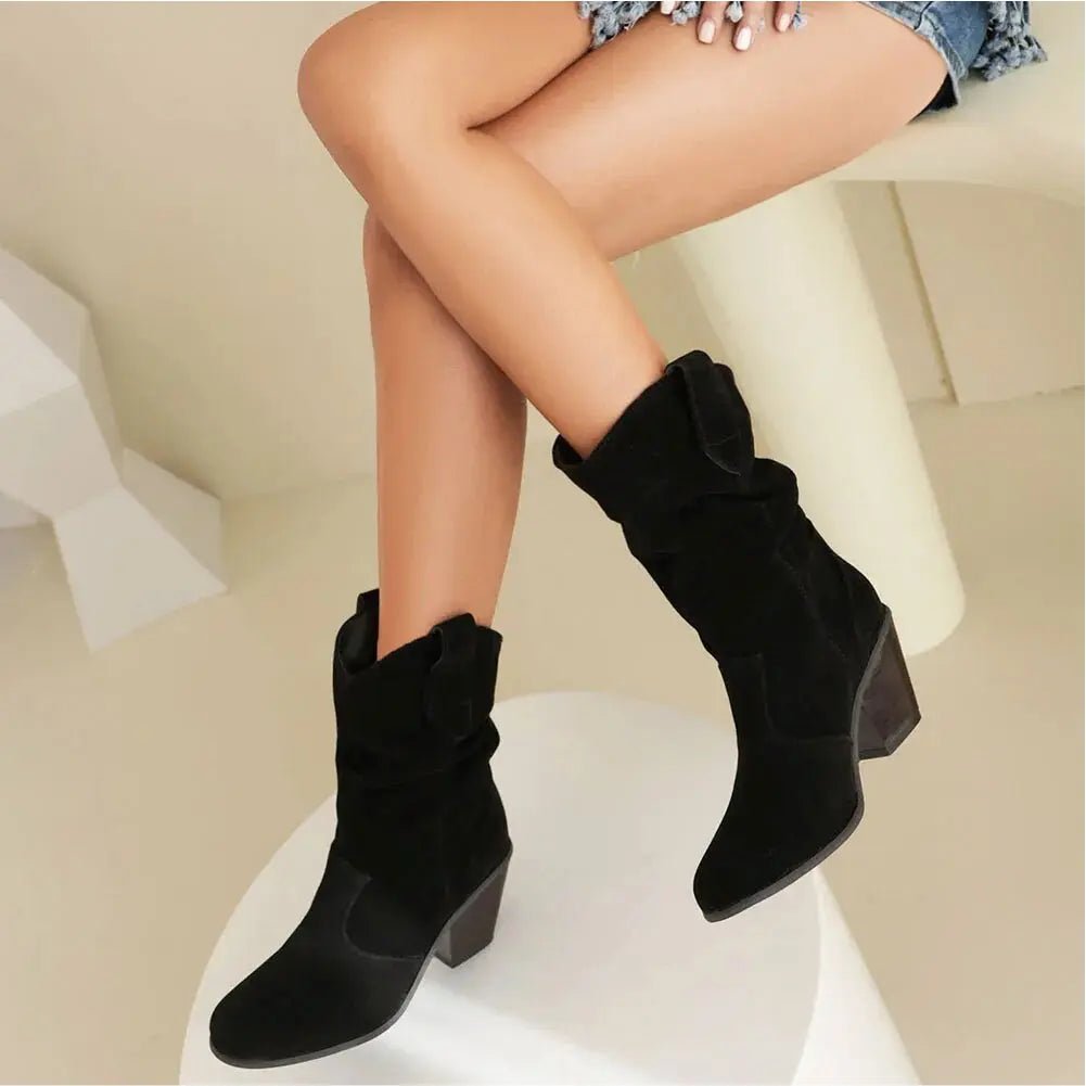 Retro Western Boots for Women Cowboy Style Fashion - Nalani - UK Fashion Clothing and Decor