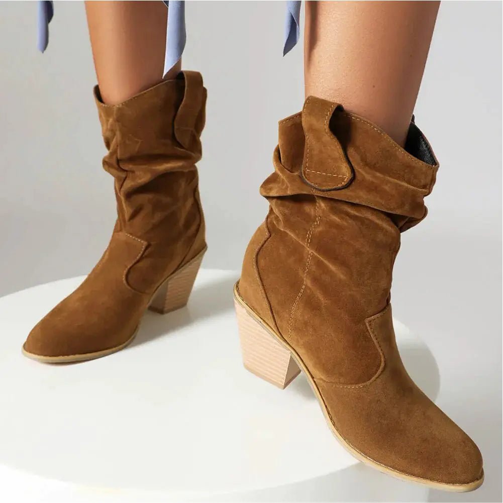 Retro Western Boots for Women Cowboy Style Fashion - Nalani - UK Fashion Clothing and Decor