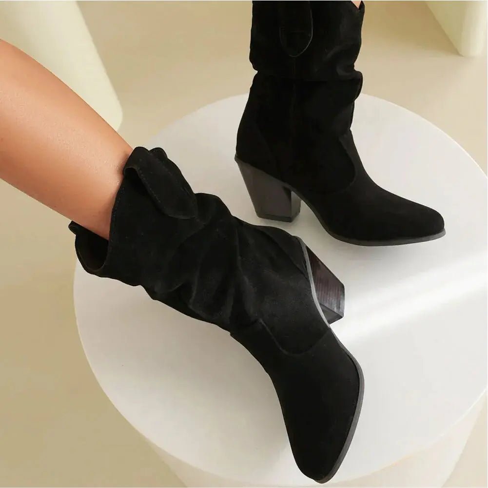 Retro Western Boots for Women Cowboy Style Fashion - Nalani - UK Fashion Clothing and Decor