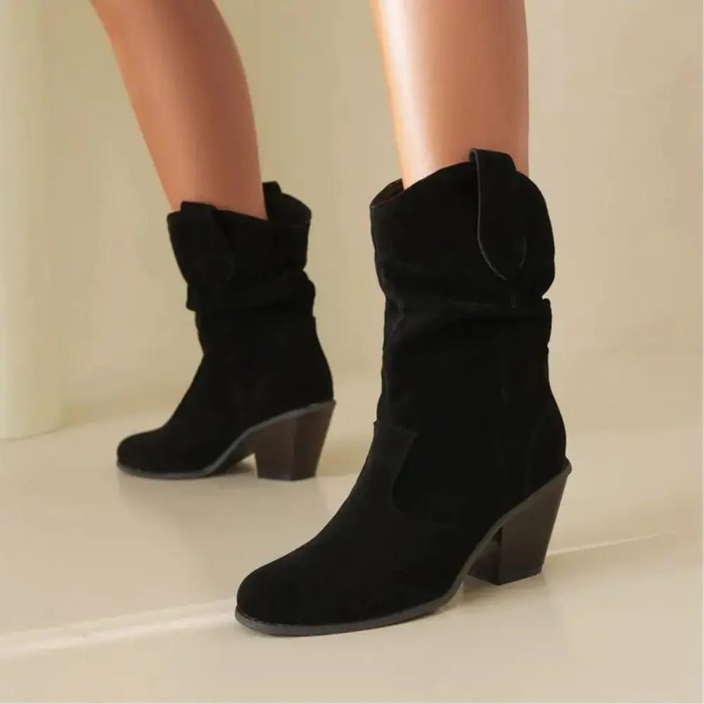 Retro Western Boots for Women Cowboy Style Fashion - Nalani - UK Fashion Clothing and Decor