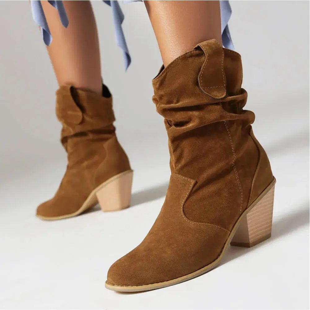 Retro Western Boots for Women Cowboy Style Fashion - Nalani - UK Fashion Clothing and Decor