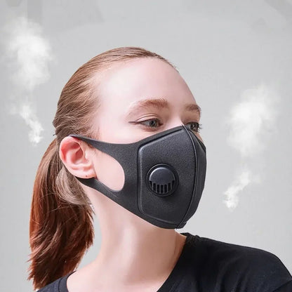 Reusable PM25 Mask With Valve And Washable Cover For Outdoors - Nalani - UK Fashion Clothing and Decor