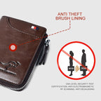 RFID Blocking Waterproof Leather Wallet Compact And Durable - Nalani - UK Fashion Clothing and Decor