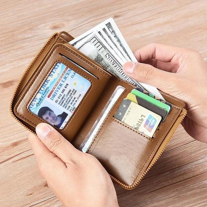 RFID Blocking Waterproof Leather Wallet Compact And Durable - Nalani - UK Fashion Clothing and Decor