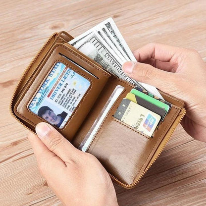 RFID Blocking Waterproof Leather Wallet Compact And Durable - Nalani - UK Fashion Clothing and Decor