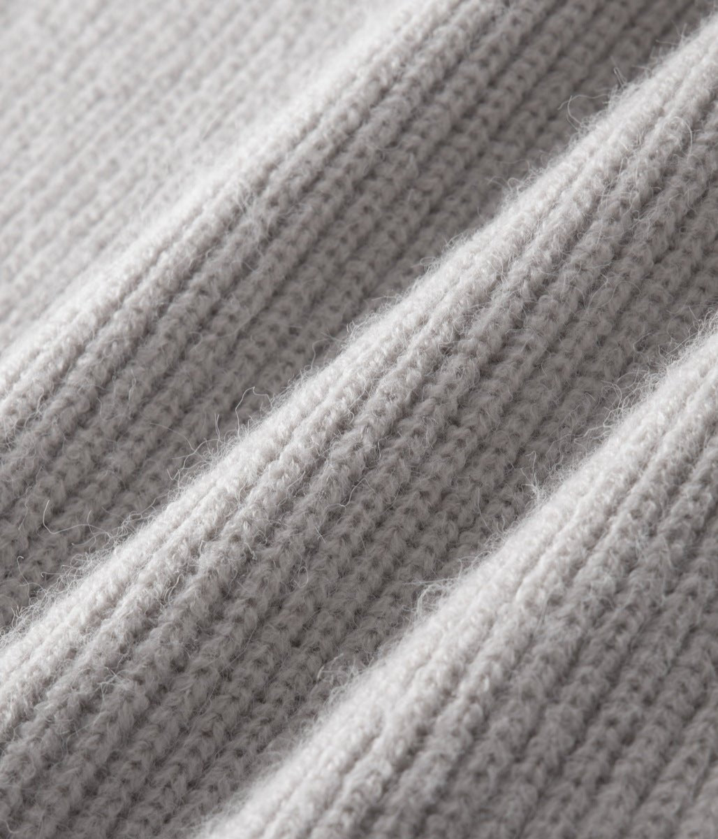 Ribbed Zip Through Cardigan With Funnel Neck For Men - Nalani - UK Fashion Clothing and Decor