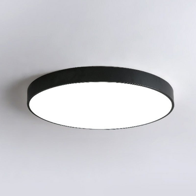 Round LED Flush Mount Light Nordic Style Metallic Bedroom - Nalani - UK Fashion Clothing and Decor