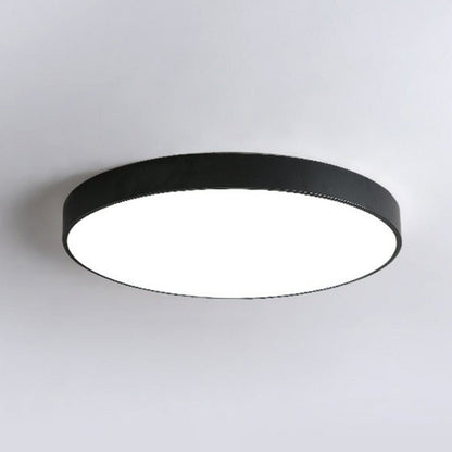 Round LED Flush Mount Light Nordic Style Metallic Bedroom - Nalani - UK Fashion Clothing and Decor