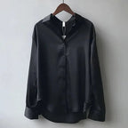 Satin Blouse for Women With Relaxed Fit and Elegant Sheen - Nalani - UK and AUS Fashion Clothing and Decor
