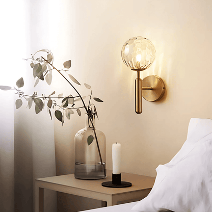 Satin Brass Wall Light Modern Fixture For Living Rooms - Nalani - UK Fashion Clothing and Decor