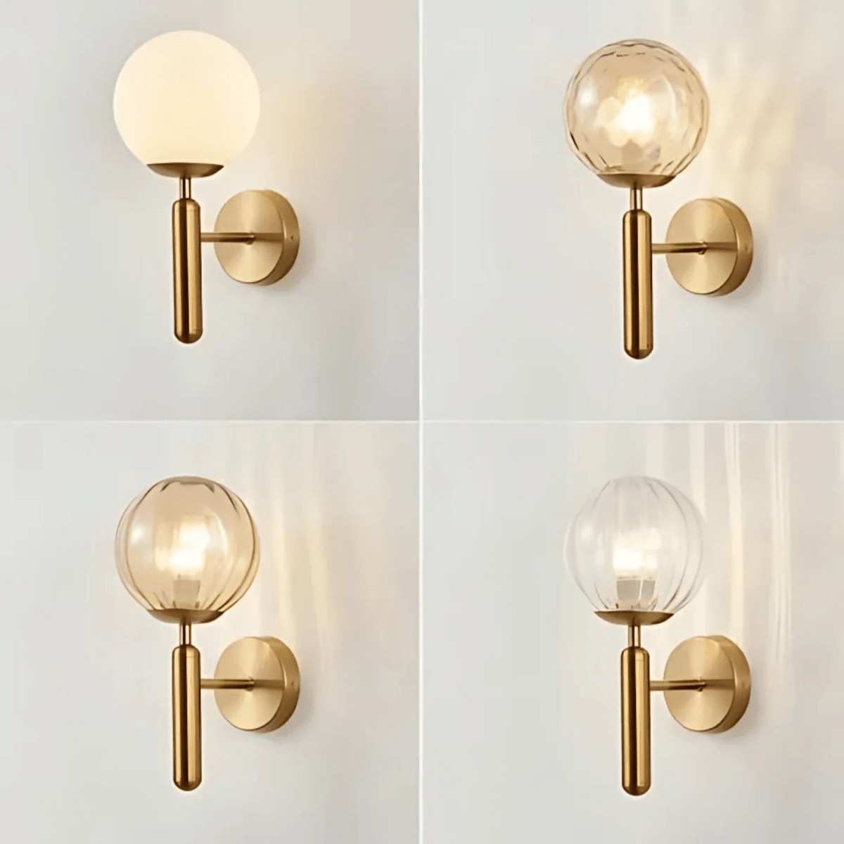 Satin Brass Wall Light Modern Fixture For Living Rooms - Nalani - UK Fashion Clothing and Decor