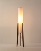 Scandinavian Walnut Floor Lamp – Solid Wood Art Lamp with Dimmable LED - Nalani - UK and AUS Fashion Clothing and Decor