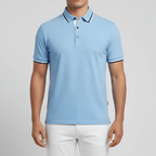 Slim Fit Cotton Polo Shirt With Chest Pocket For Men - Nalani - UK and AUS Fashion Clothing and Decor