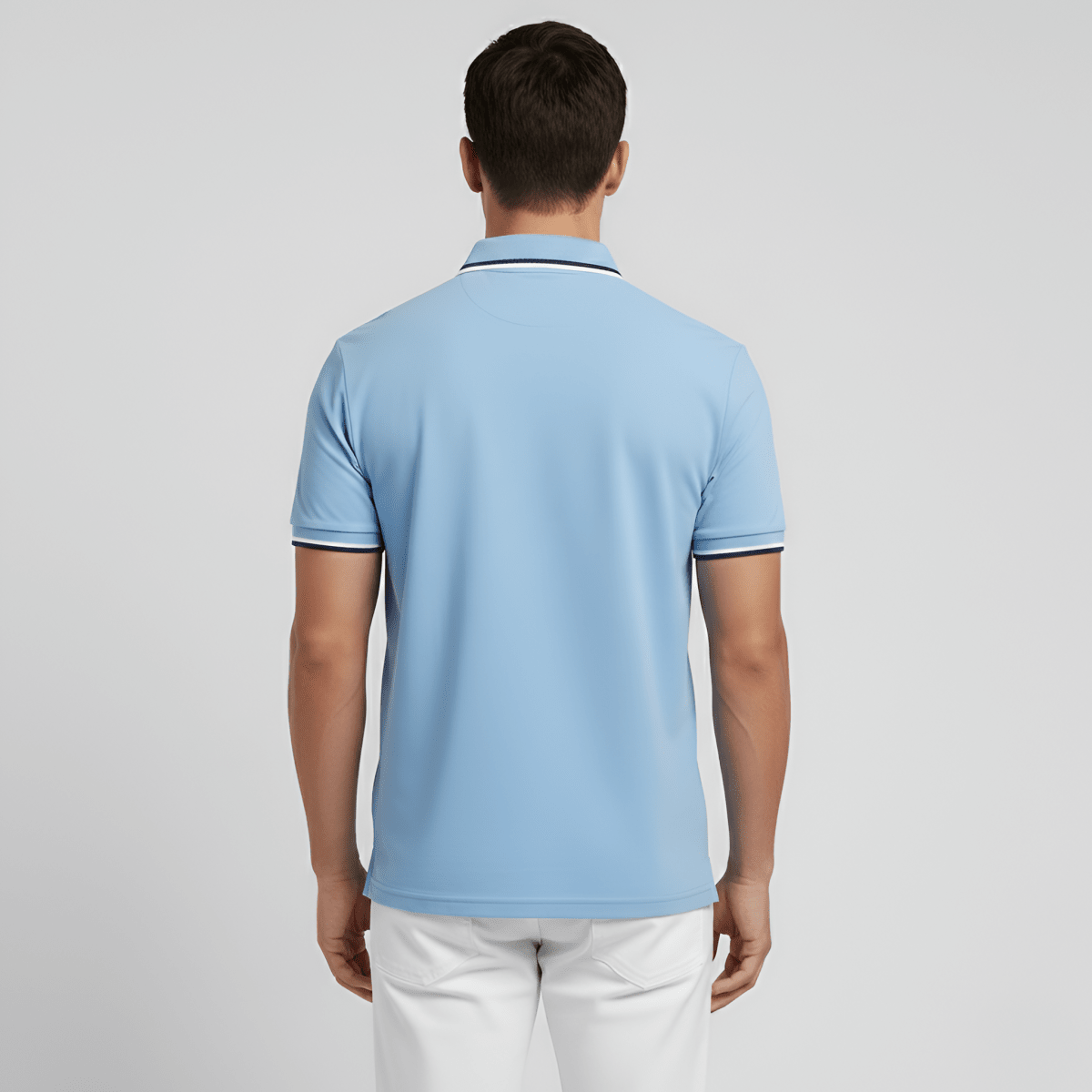 Slim Fit Cotton Polo Shirt With Chest Pocket For Men - Nalani - UK and AUS Fashion Clothing and Decor