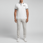 Slim Fit Cotton Polo Shirt With Chest Pocket For Men - Nalani - UK and AUS Fashion Clothing and Decor