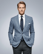 Slim Fit Men's Blazer Lightweight Tailored Jacket For Business - Nalani - UK Fashion Clothing and Decor