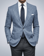 Slim Fit Men's Blazer Lightweight Tailored Jacket For Business - Nalani - UK Fashion Clothing and Decor