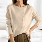 Soft Knit Wool Cardigan for Women Cozy Button Down Sweater - Nalani - UK Fashion Clothing and Decor