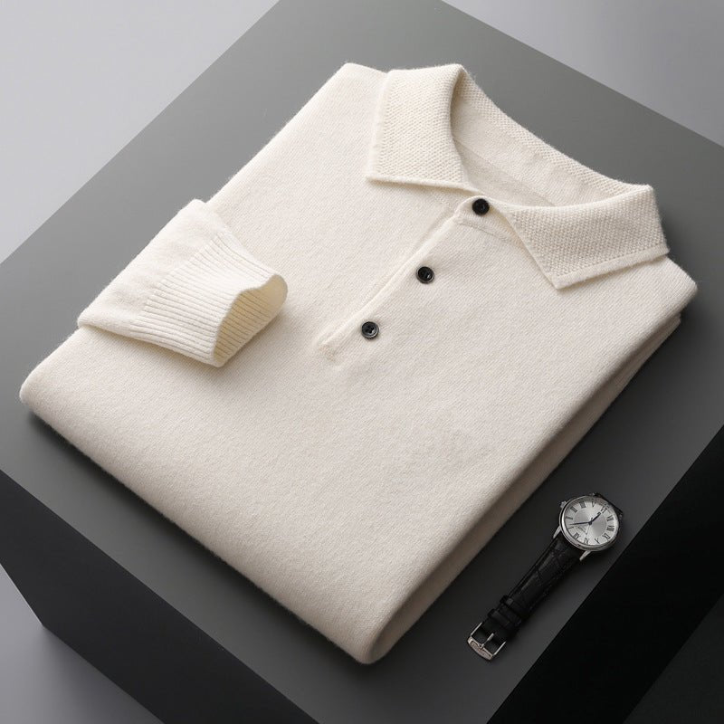 Soft Long Sleeve Polo Shirt Classic Fit For Smart Casual - Nalani - UK Fashion Clothing and Decor