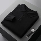 Soft Long Sleeve Polo Shirt Classic Fit For Smart Casual - Nalani - UK Fashion Clothing and Decor