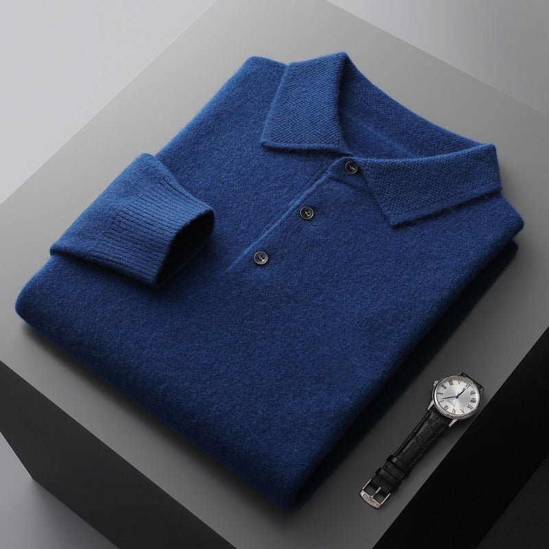 Soft Long Sleeve Polo Shirt Classic Fit For Smart Casual - Nalani - UK Fashion Clothing and Decor