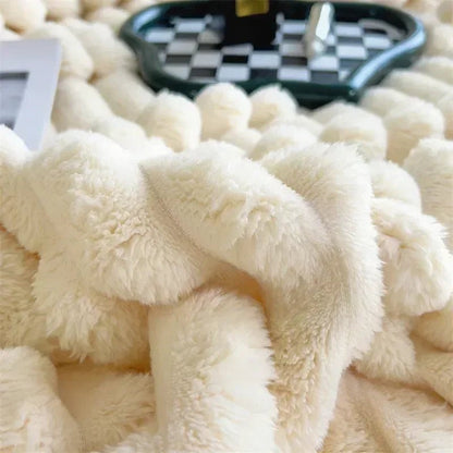 Soft Plush Maxi Winter Blanket Cozy Warm Throw For Couch - Nalani - UK Fashion Clothing and Decor