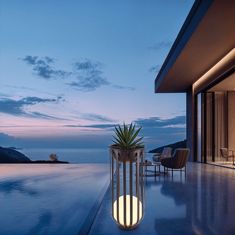 Solar Flower Table Lamp For Elegant Outdoor Garden Lighting - Nalani - UK and AUS Fashion Clothing and Decor