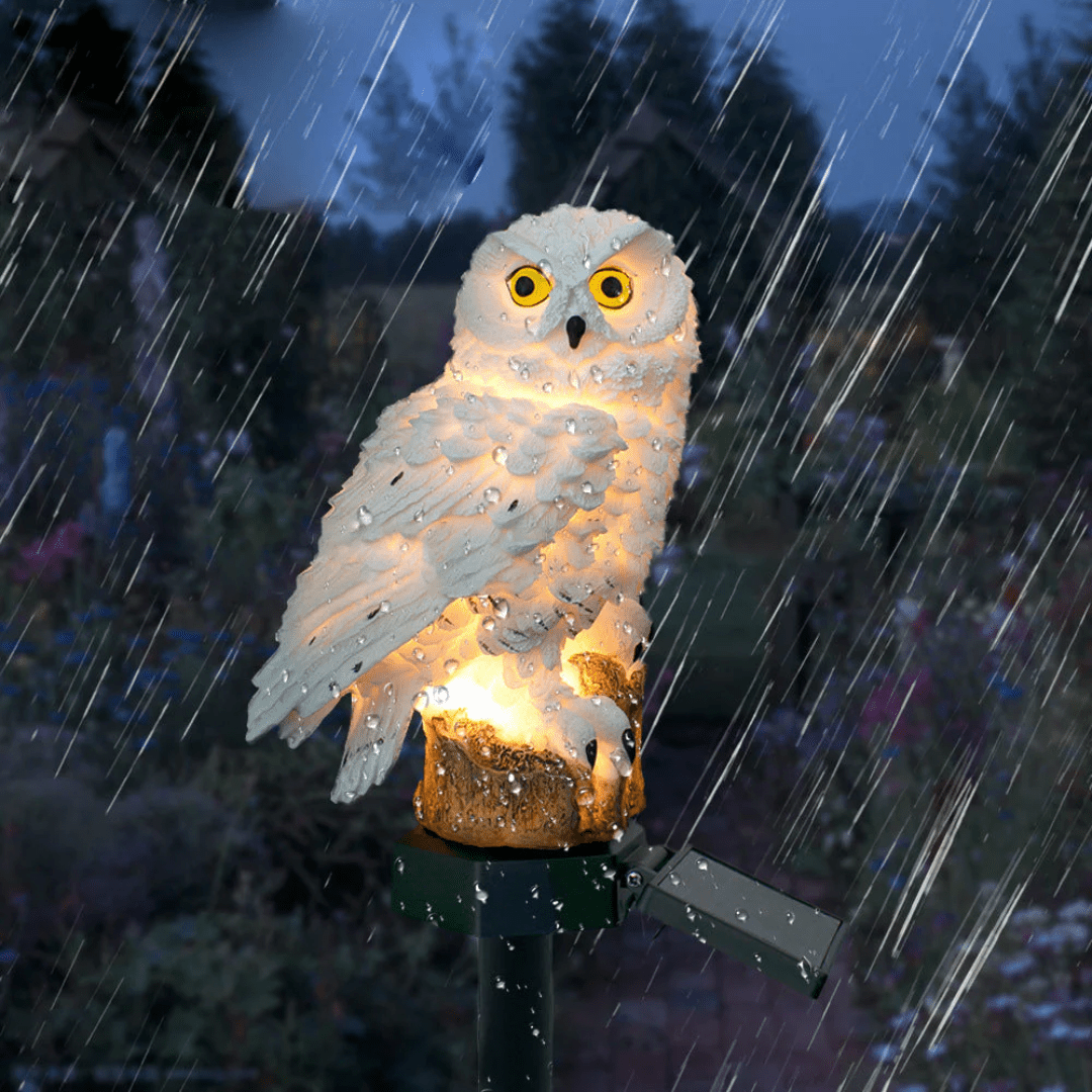 Solar Owl Outdoor Garden Light With Automatic Night Sensor - Nalani - UK Fashion Clothing and Decor
