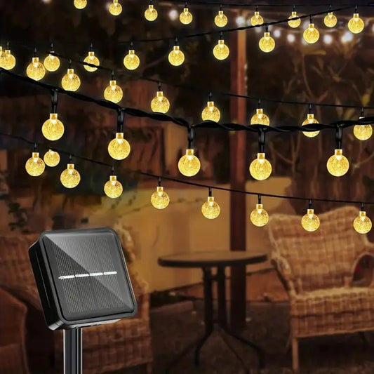 Solar Powered LED String Lights For Outdoor Garden Patio - Nalani - UK Fashion Clothing and Decor