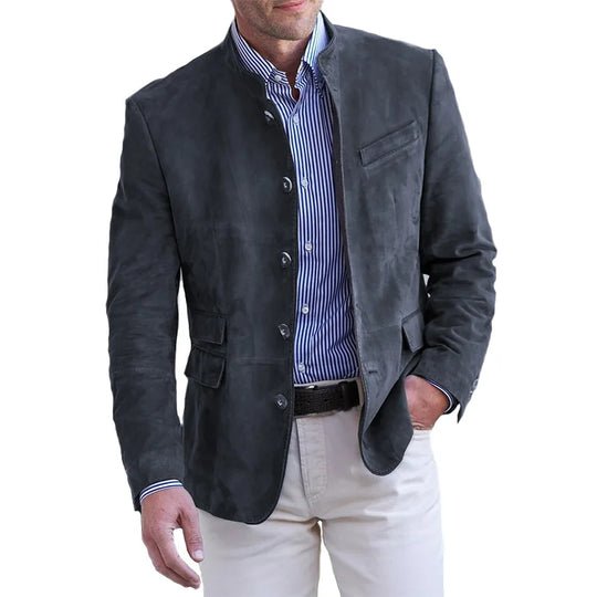 Solara - Men's Suede Coat Suede Timeless Versatile - Nalani - Fashion Clothing and Decor