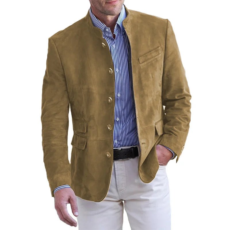 Solara - Men's Suede Coat Suede Timeless Versatile - Nalani - Fashion Clothing and Decor